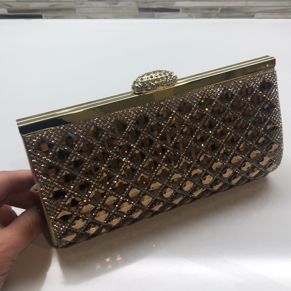 NWOT Natasha jeweled evening clutch